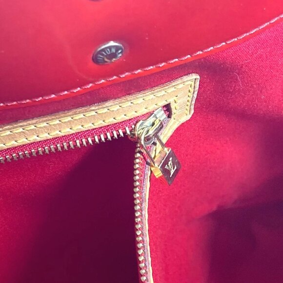 LOUIS VUITTON M91084 MonogramVernis Reed GM Bag Tote Bag Shoulder Bag - Picture 8 of 14